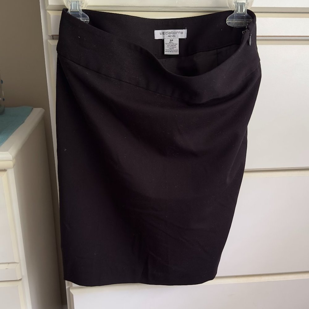 Liz Claiborne Petite Black Pencil Skirt